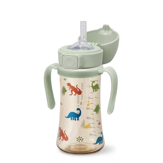 Grosmimi PPSU Flip-Top Straw Cup - 300ml