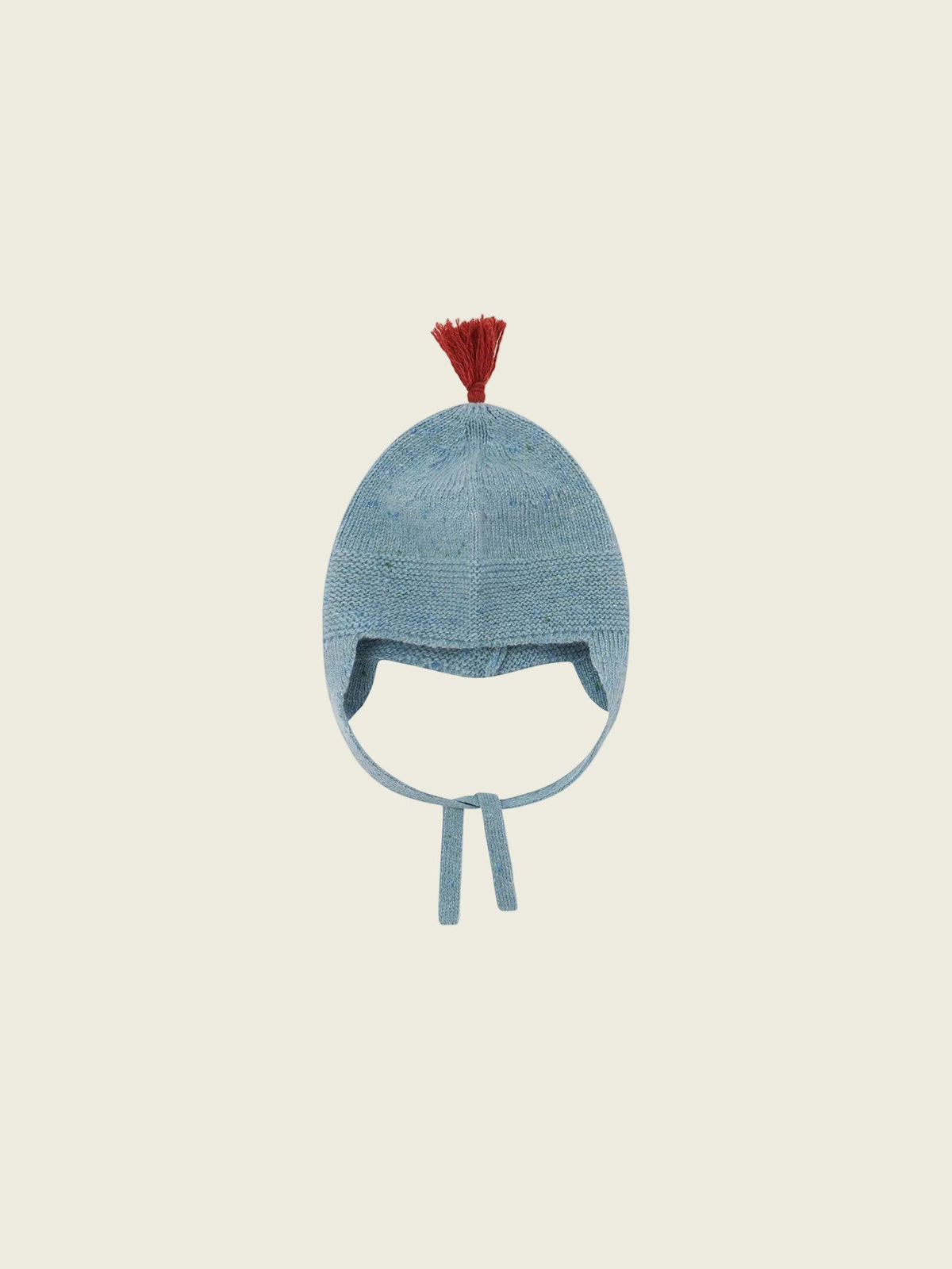 Winter Sky contrast Tassel Hat