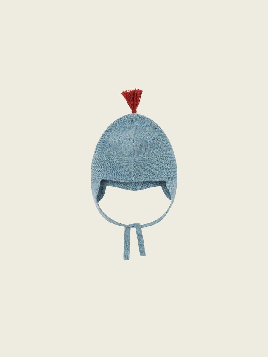 Winter Sky contrast Tassel Hat