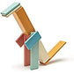 Tegu Sunset blocks arranged into a tall animal-like model with a long neck and tail.