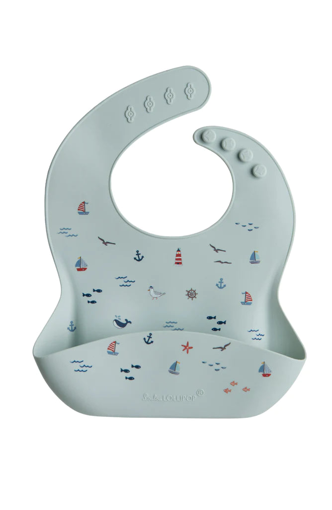 Silicone Bib Printed
